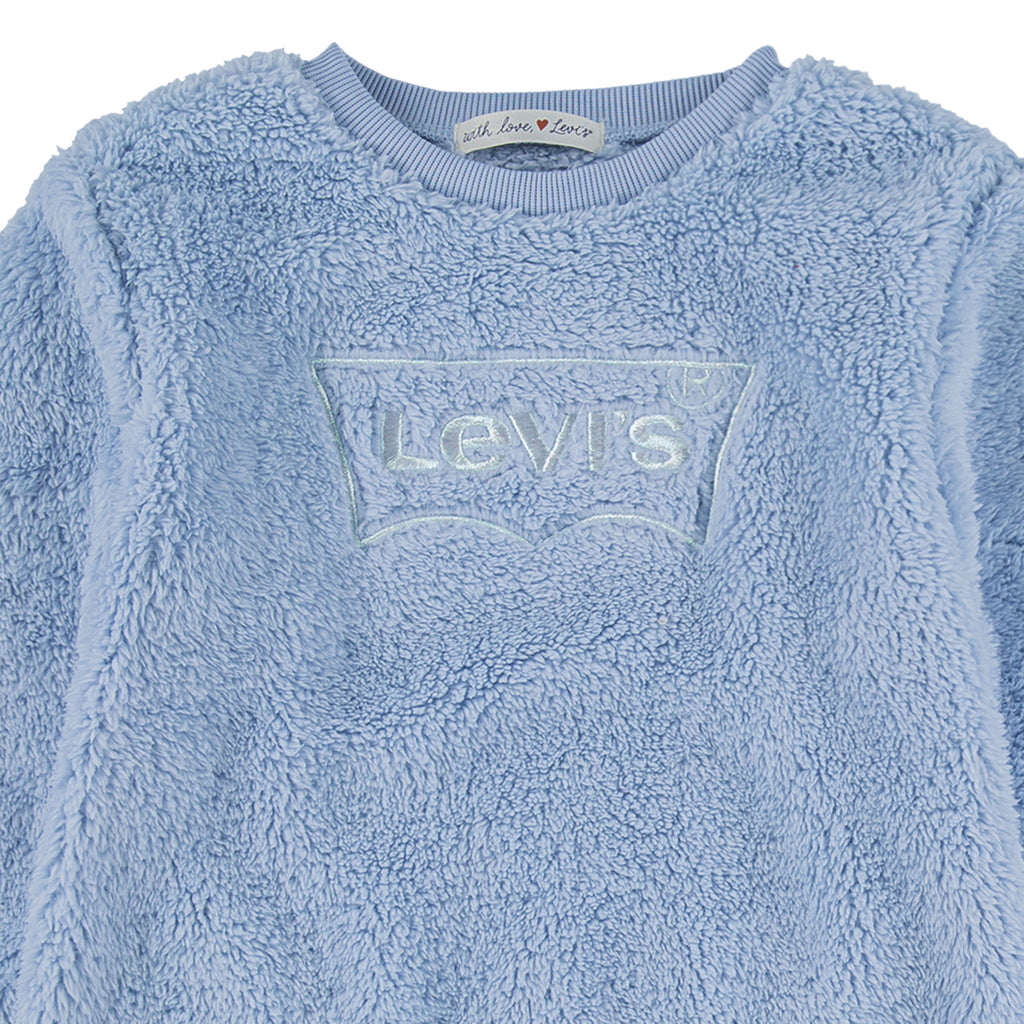 LEVI'S LITTLE GIRLS' 2 PIECE KENTUCKY KNIT TOP & BOTTOM SET (BLUE SIZE 4-6X)