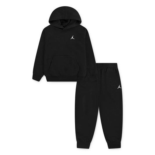 JORDAN TODDLER BOYS' MJ BROOKLYN FLEECE 2-PIECE BLACK HOODIE & JOGGER SET (SIZE 2T-4T)