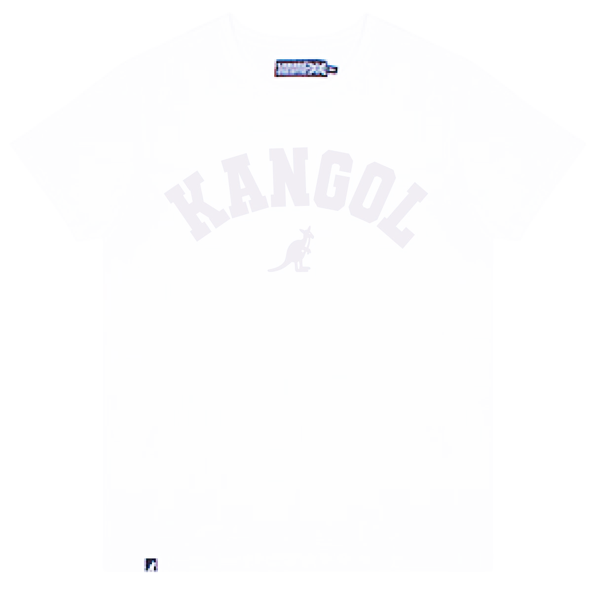 KANGOL MEN'S T-SHIRT/SHORTS PRINTED SHIRT SET (WHITE)