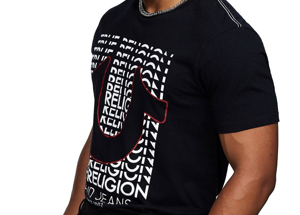 TRUE RELIGION ALL OVER LOGO TEE