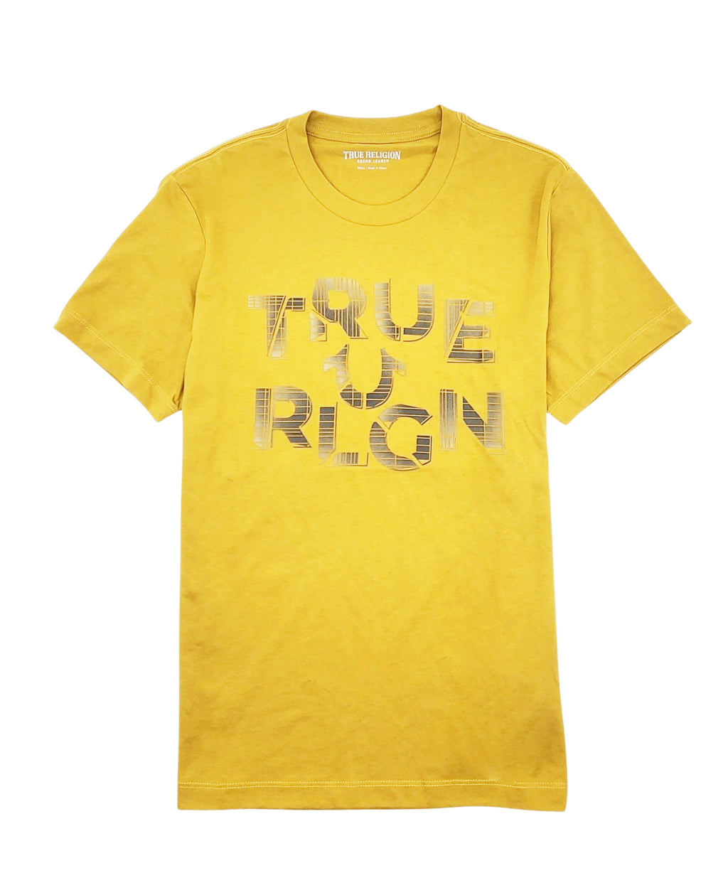 TRUE RELIGION HS CREW NECK TEE (ANTIQUE GOLD)