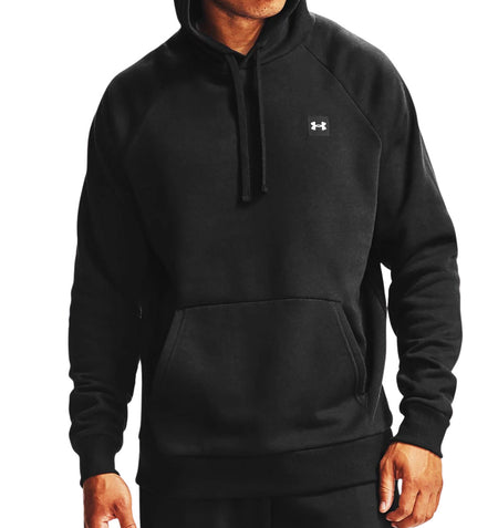 UNDER ARMOUR MEN'S UA RIVAL FLEECE HOODIE (BLACK)