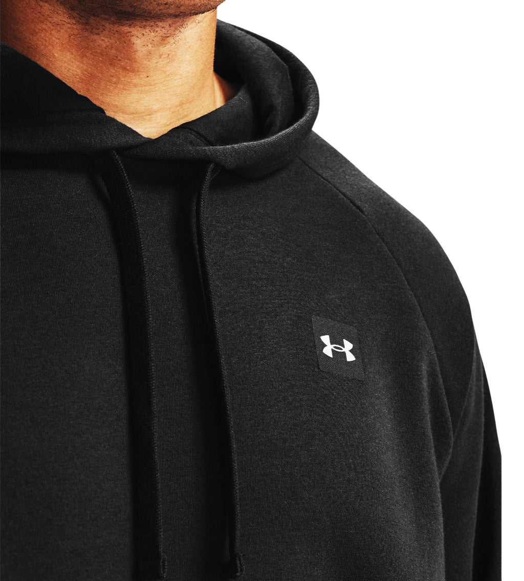 UNDER ARMOUR MEN'S UA RIVAL FLEECE HOODIE (BLACK)