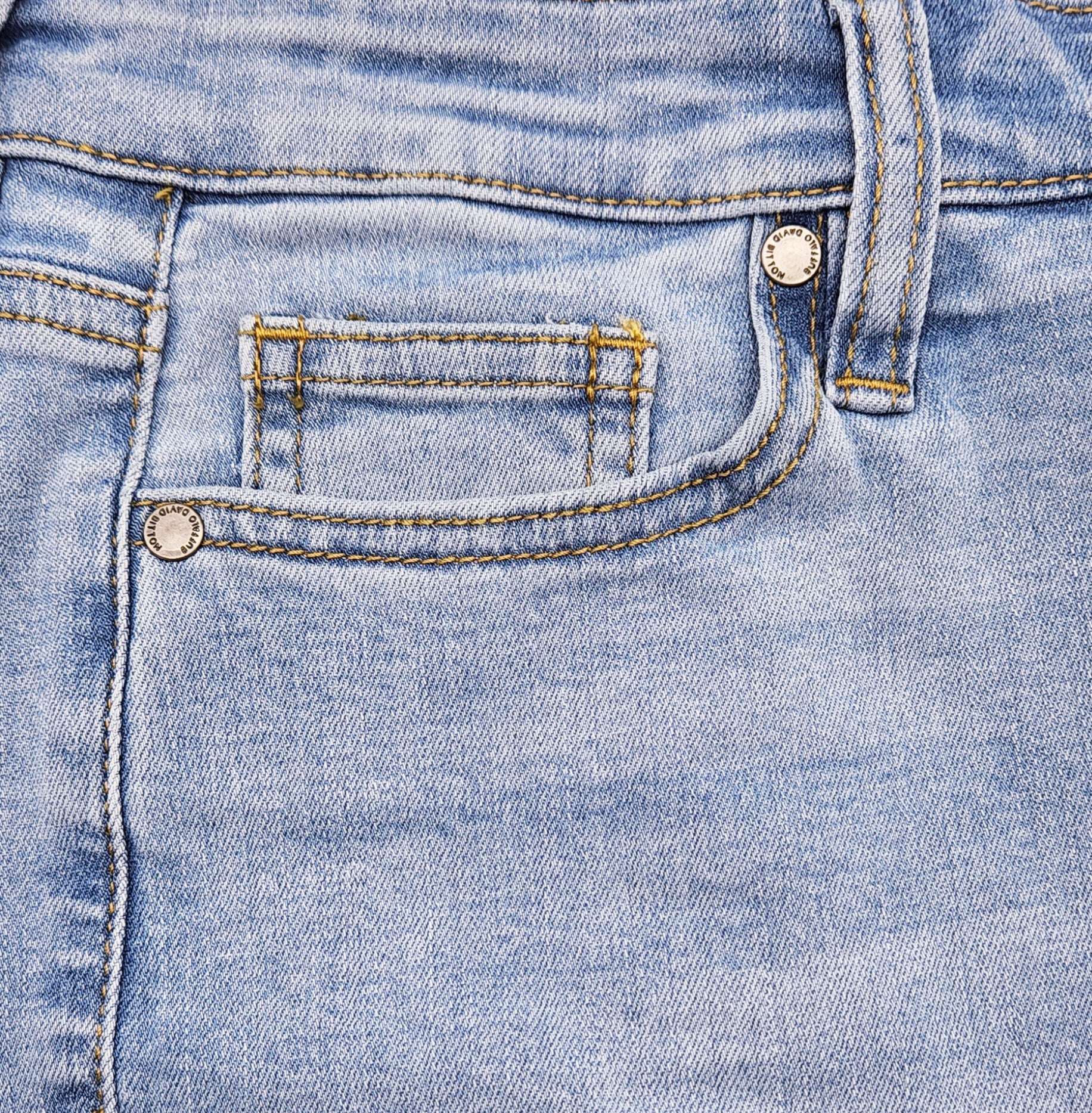 BUFFALO WOMEN'S HIGH RISE DENIM JEANS (LIGHT BLUE)