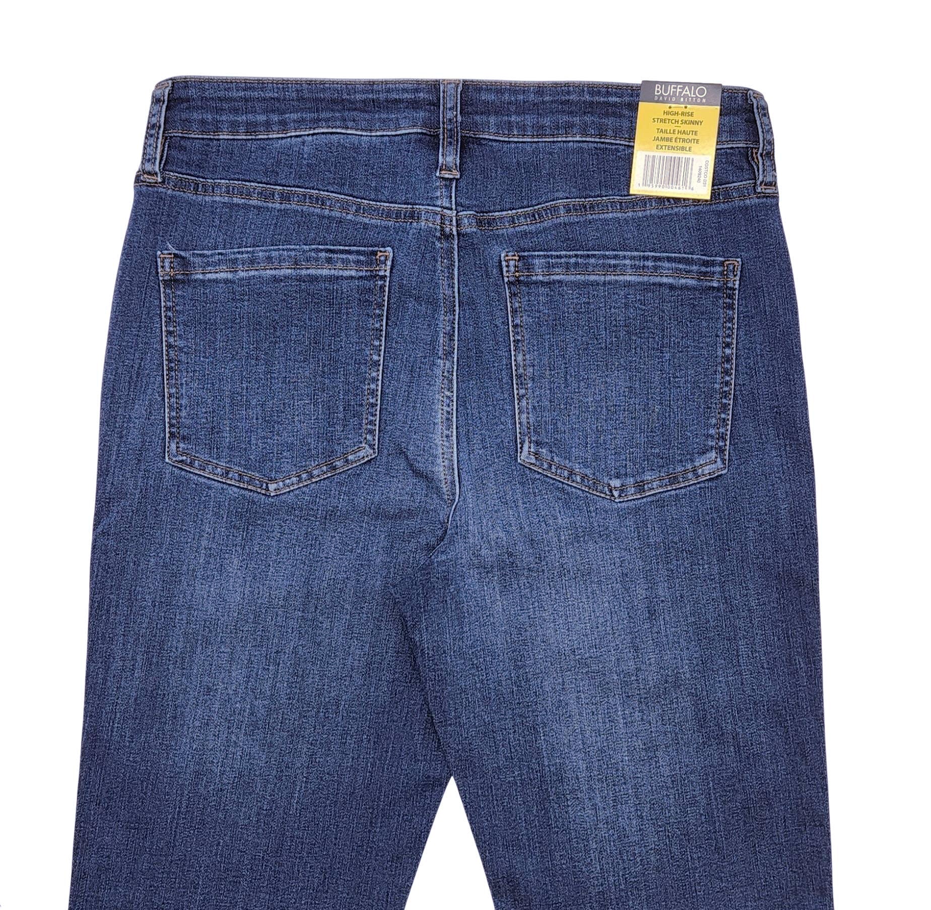 BUFFALO WOMEN'S HIGH RISE DENIM JEANS (BLUE)