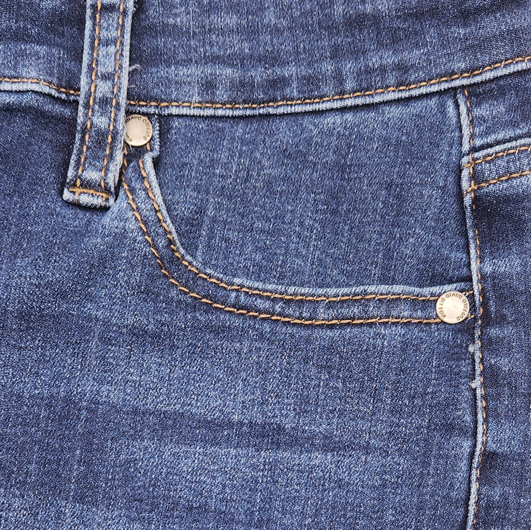 BUFFALO WOMEN'S HIGH RISE DENIM JEANS (BLUE)