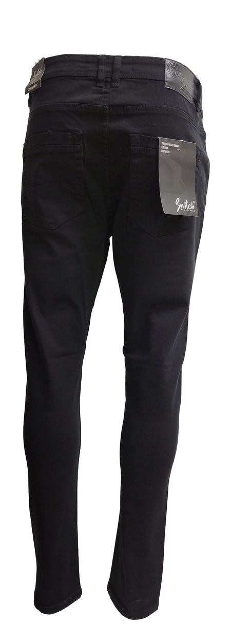 STRETCH TWILL PANTS (BLACK)