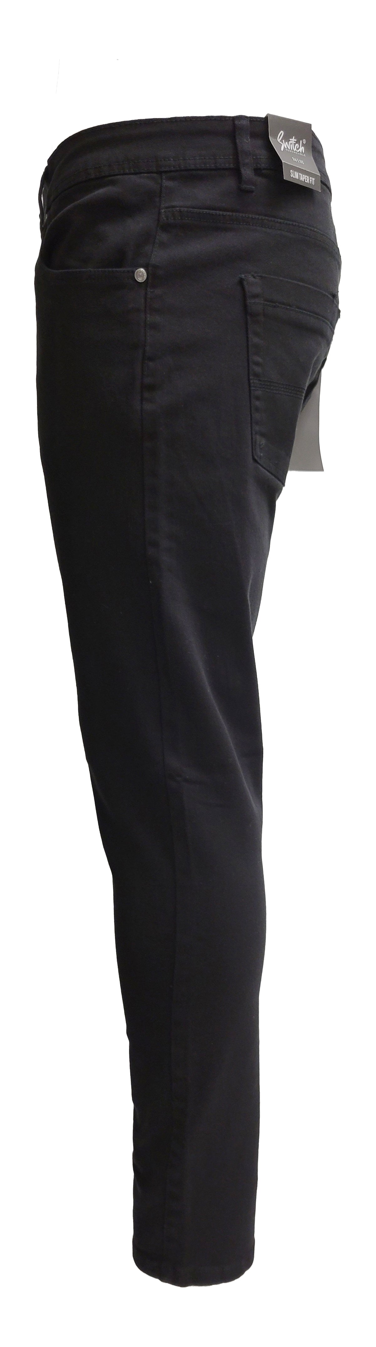 STRETCH TWILL PANTS (BLACK)