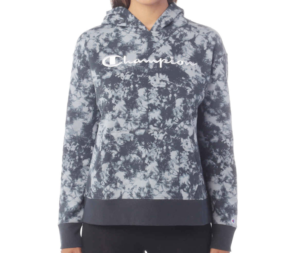 CHAMPION WOMEN'S FLEECE HOODIE (GREY)