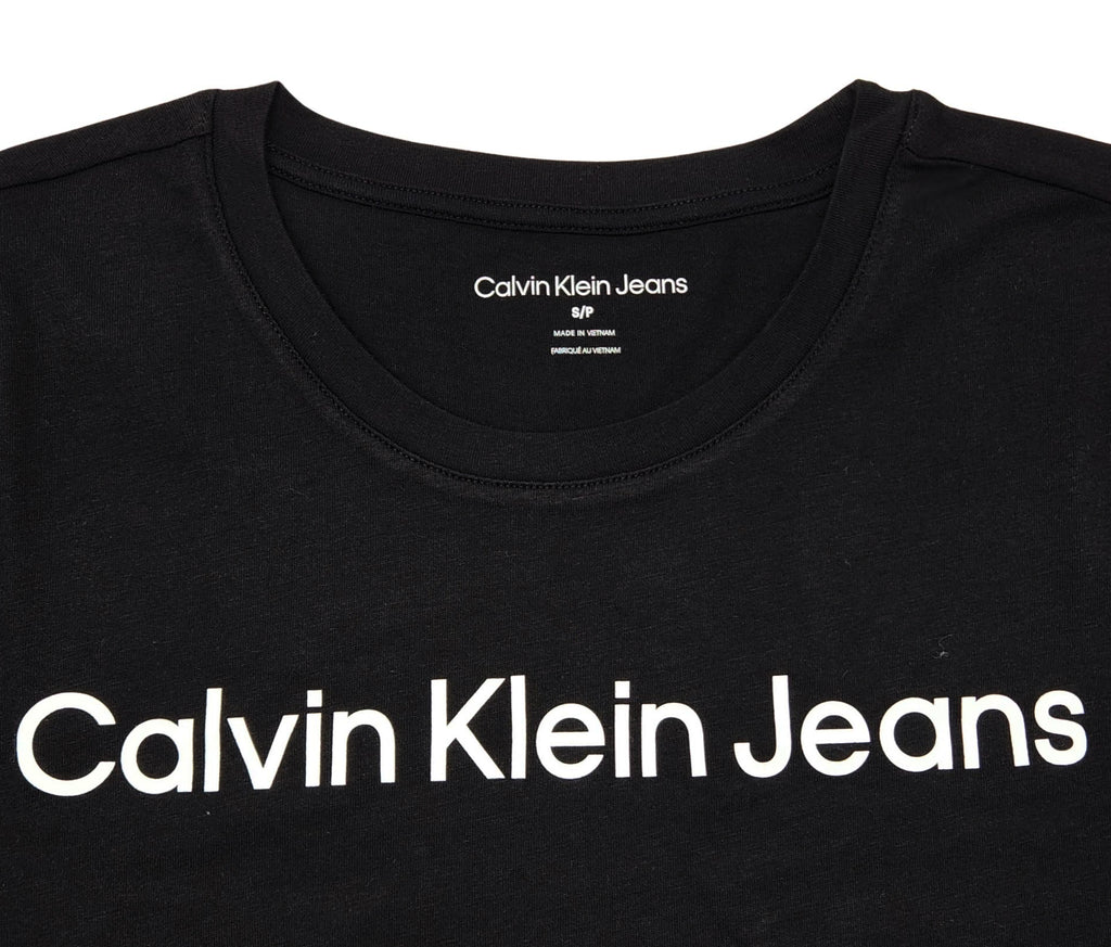 CALVIN KLEIN JEANS WOMEN'S LOGO T-SHIRT (BLACK)