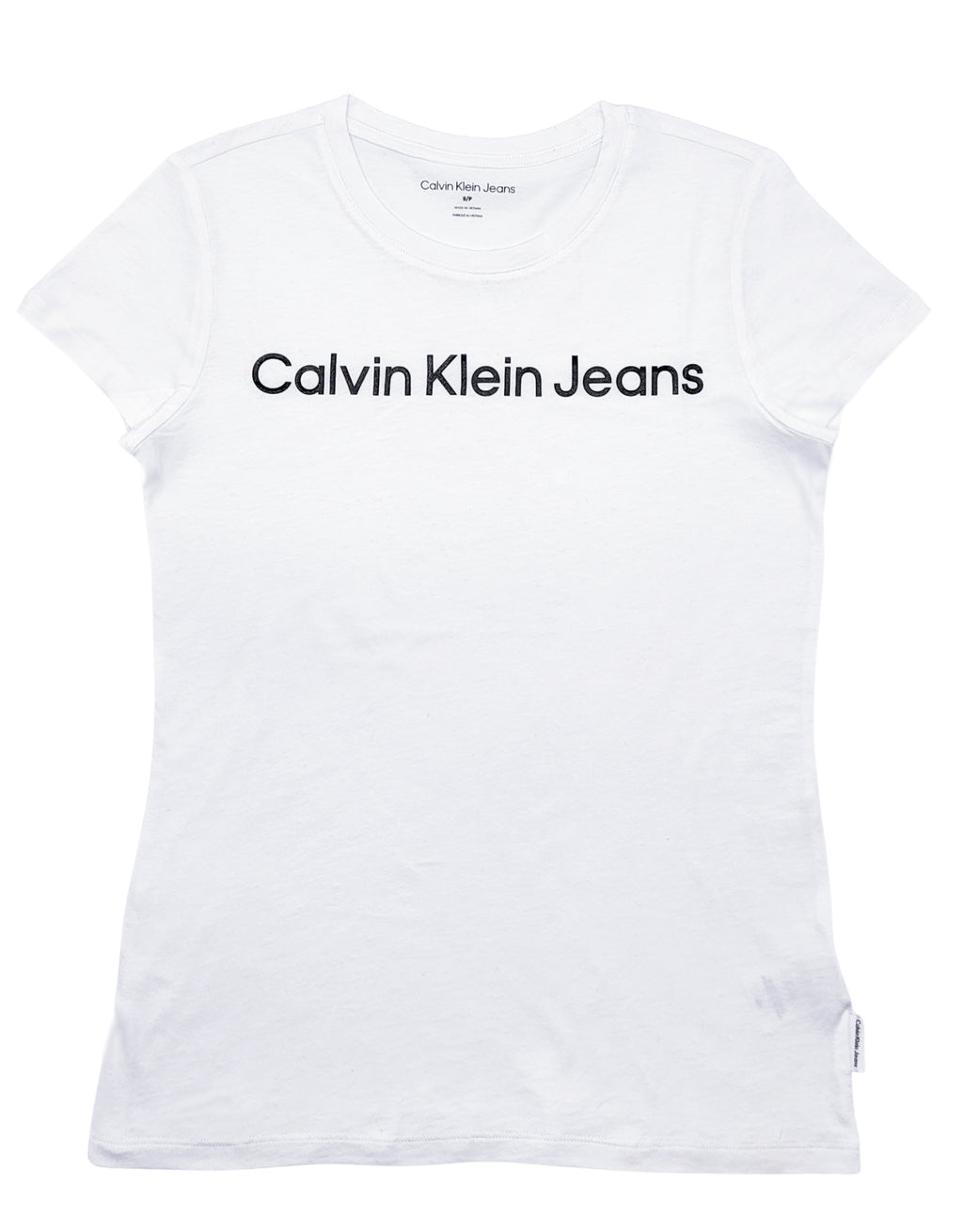 CALVIN KLEIN JEANS WOMEN'S LOGO T-SHIRT (WHITE)