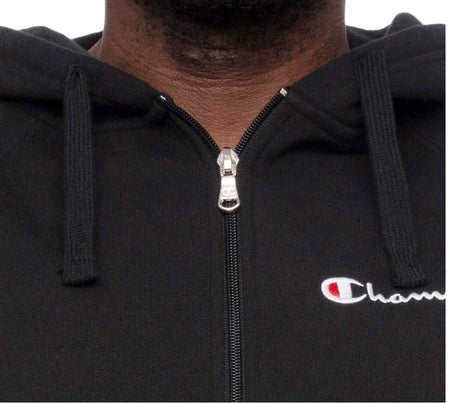 CHAMPION MEN'S FULL ZIP UP HOODIE (BLACK)