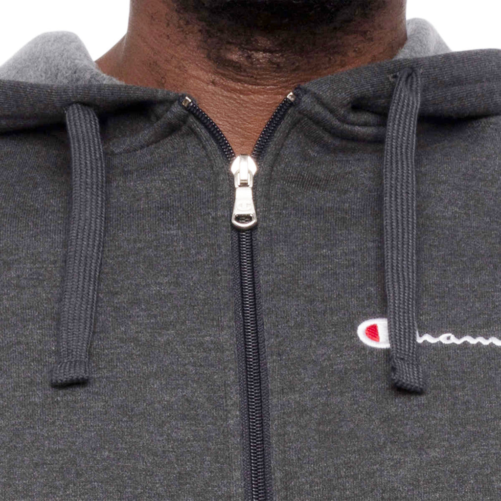 CHAMPION MEN'S FULL ZIP UP HOODIE (DARK GREY)