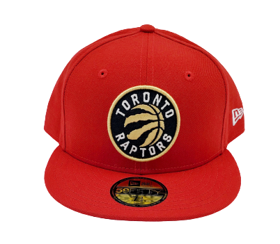 MEN'S TORONTO RAPTORS 5950 FITTED RED/GOLD LOGO ON RED