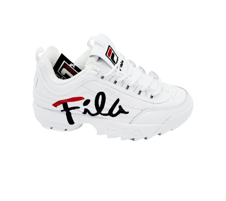 FILA DISRUPTOR II SCRIPT SHOES FOR WOMEN