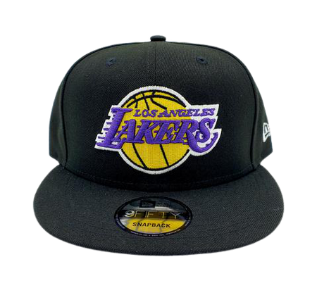 MEN'S 950 LOS ANGELES LAKERS LOGO ON BLACK SNAPBACK