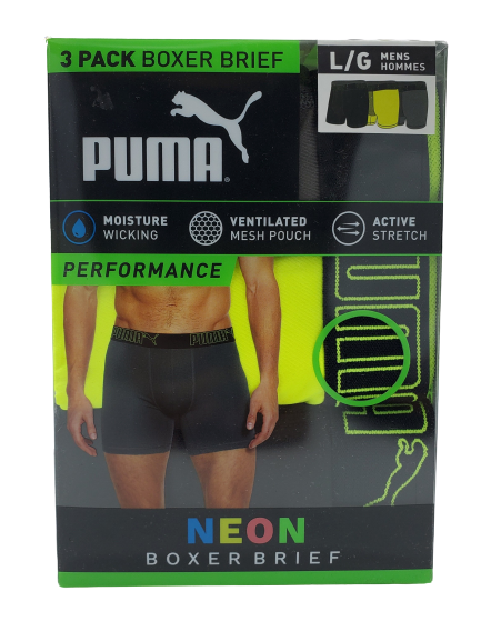 PUMA NEON BOXER BRIEF(PACK OF 3)