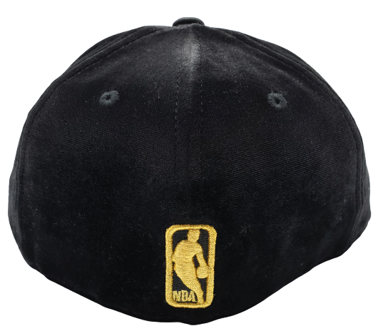 MEN'S TORONTO RAPTORS 5950 FITTED GOLD LOGO ON BLACK VELOUR HAT