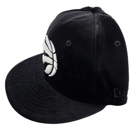 MEN'S TORONTO RAPTORS 950 WHITE LOGO ON BLACK VELOUR HAT