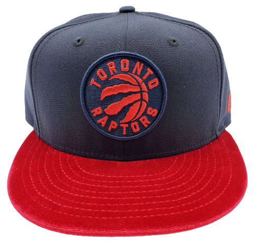 MEN'S 950 TORONTO RAPTORS NAVY WITH RED VELOUR SNAPBACK HAT