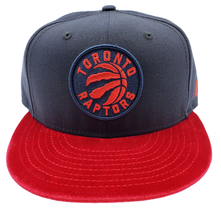 MEN'S 950 TORONTO RAPTORS NAVY WITH RED VELOUR SNAPBACK HAT