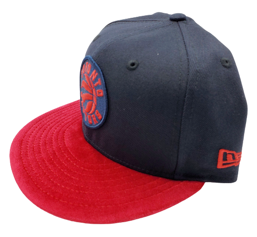 MEN'S 950 TORONTO RAPTORS NAVY WITH RED VELOUR SNAPBACK HAT