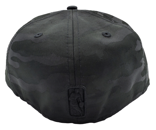 MEN'S 5950 TORONTO RAPTORS FITTED ALL BLACK CAMO HAT