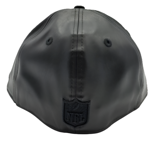 MEN'S 5950 RAIDERS ALL BLACK PU FITTED HAT