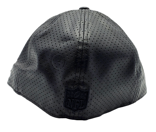 MEN'S 5950 RAIDERS METAL ALL BLACK PU FITTED HAT