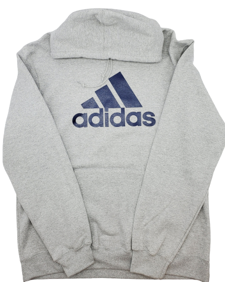 ADIDAS 3 STRIPE PULLOVER HOODIE GREY