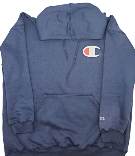 CHAMPION C PRINTED BIG&TALL HOODIE NAVY