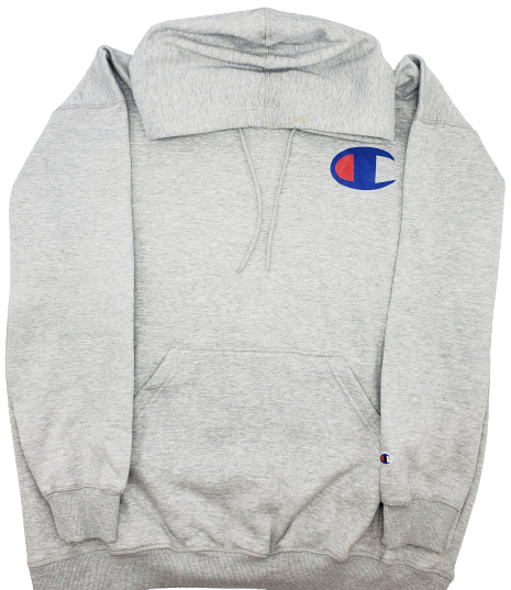 CHAMPION C PRINTED BIG&TALL HOODIE GREY