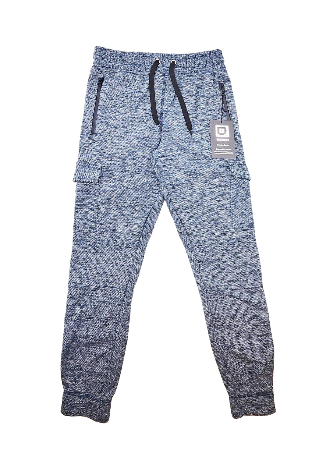 PLOREO MEN'S CARGO FLEECE JOGGERS (LT NAVY)