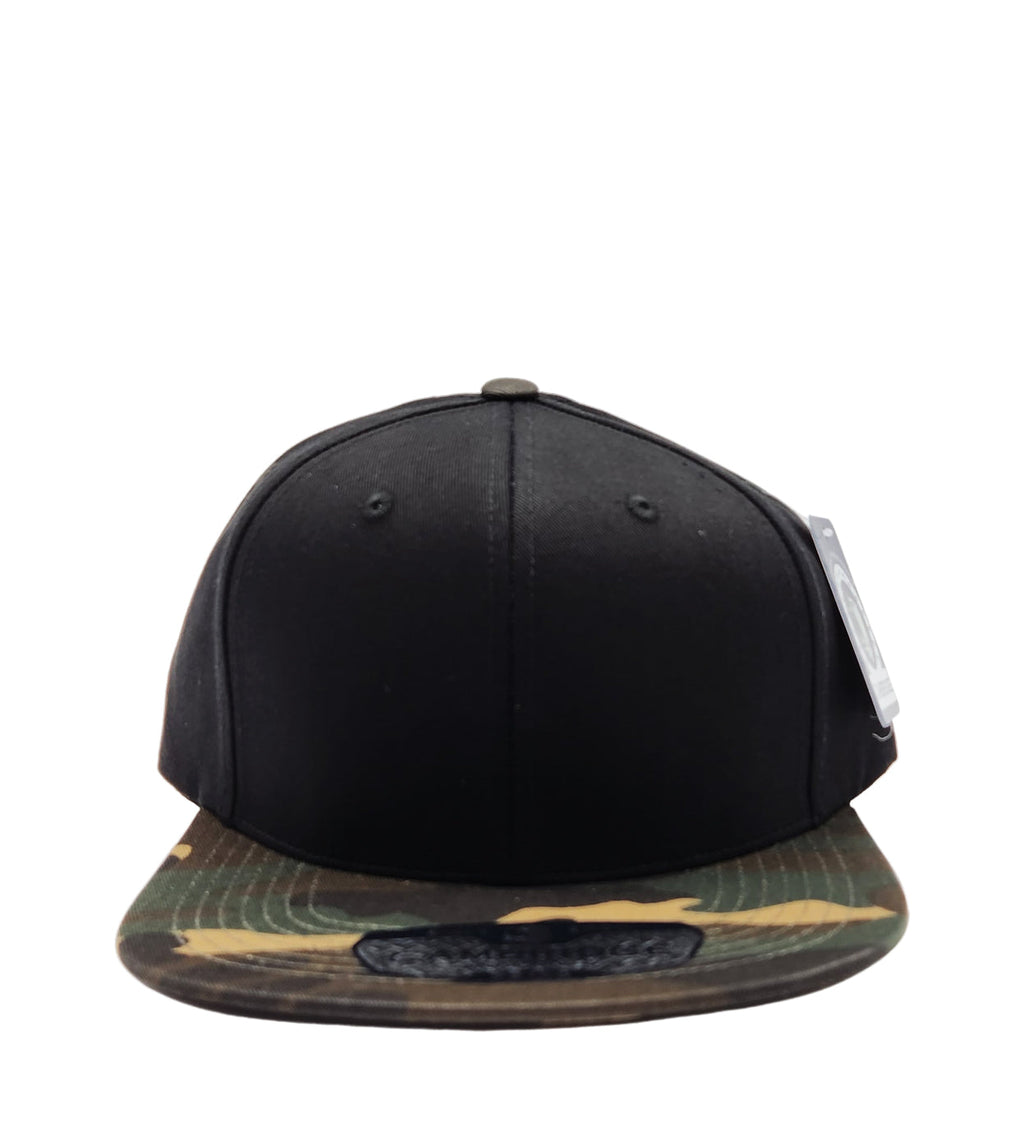 PIT BULL CAMBRIDGE COTTON PLAIN SNAPBACK HAT (CAMO/BLACK)