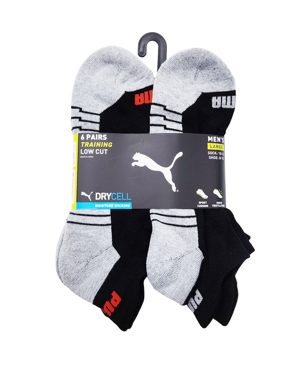 PUMA 6PACK MEN 1/2 TERRY LOW CUT SOCKS