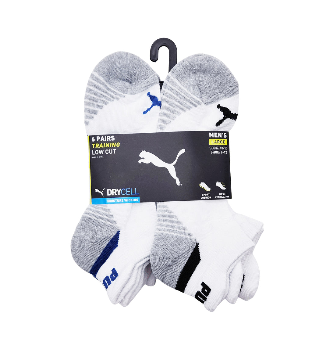 PUMA 6PACK MEN 1/2 TERRY LOW CUT SOCKS