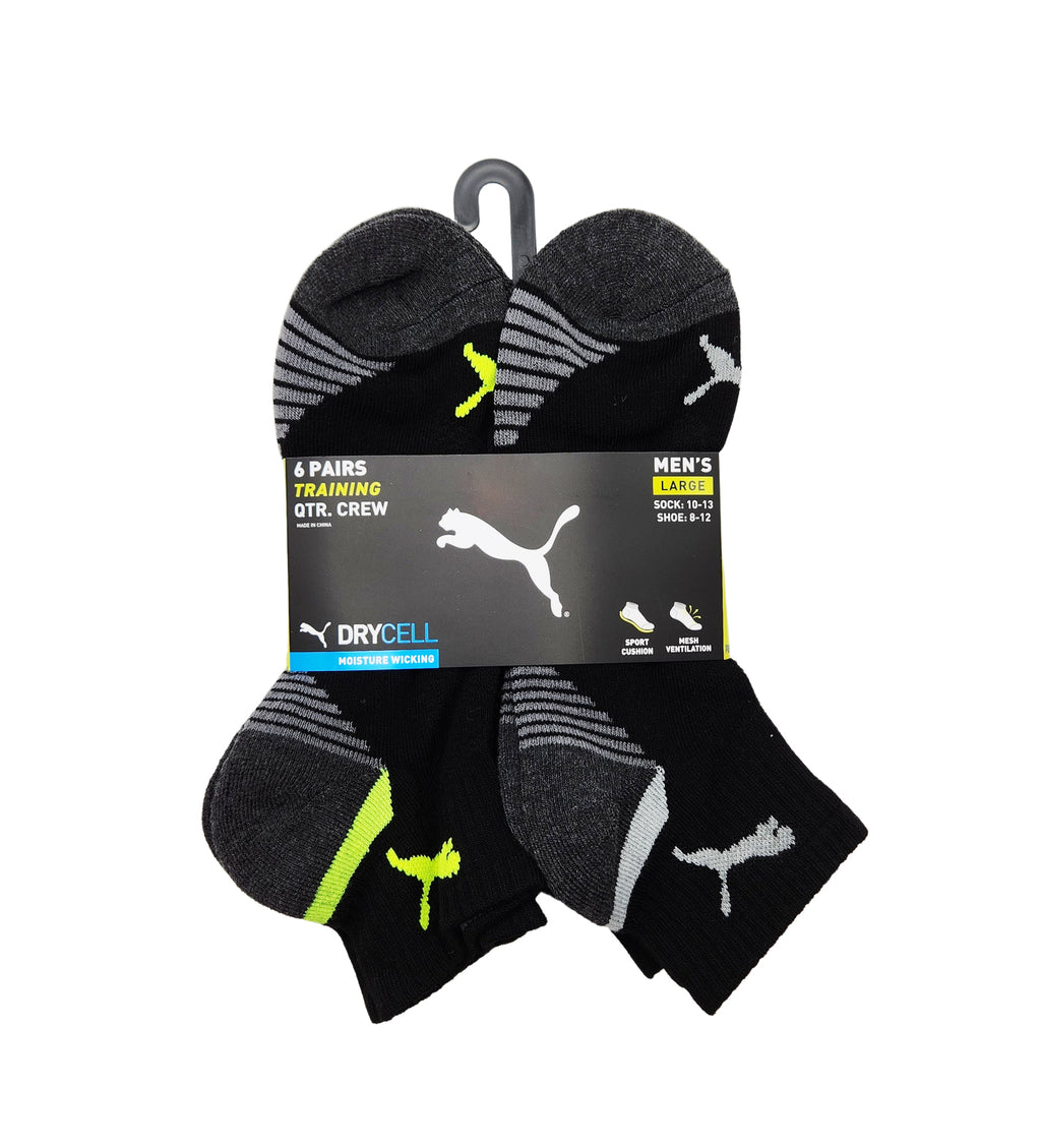 PUMA 6PACK MEN 1/2 TERRY QUARTER SOCKS