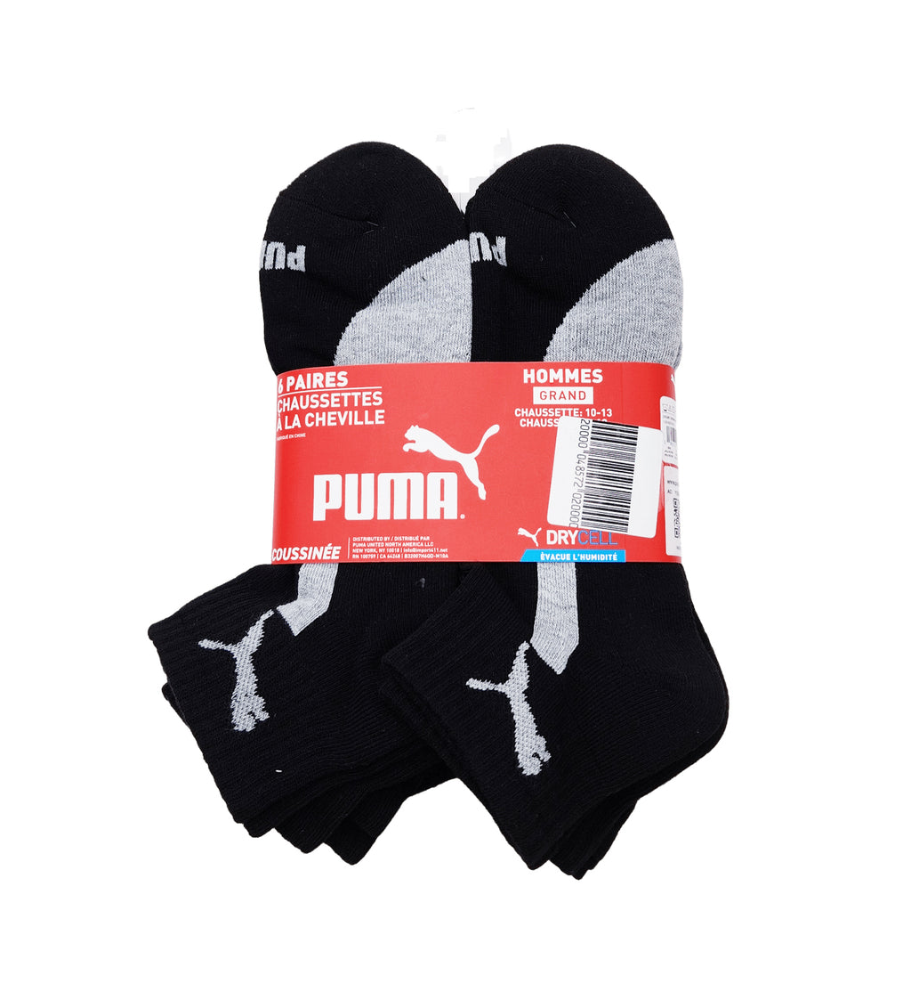 PUMA 6PACK MEN 1/2 TERRY QUARTER SOCKS