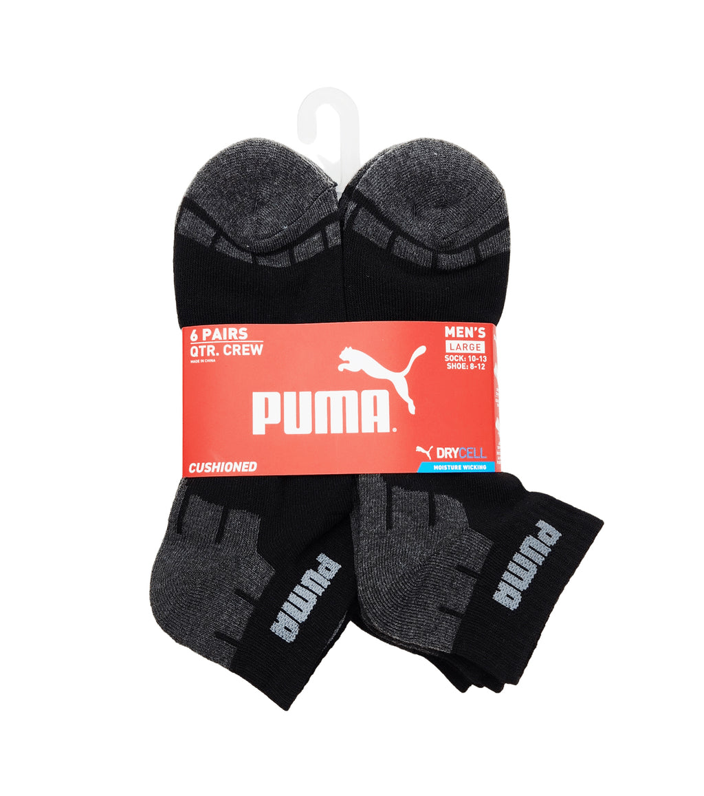 PUMA 6PACK MEN 1/2 TERRY QUARTER SOCKS