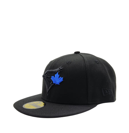 MEN'S 5950 BLUE JAYS BLACK WITH ROYAL LEAF FITTED HAT