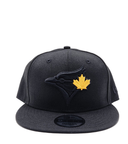 950 TORONTO BLUE JAYS GOLD LEAF LOGO ON BLACK SNAPBACK