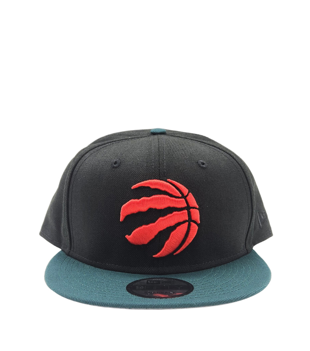 MEN'S 950 NEW ERA NBA TORONTO RAPTORS BLACK/GREEN WITH RED LOGO SNAPBACK HAT