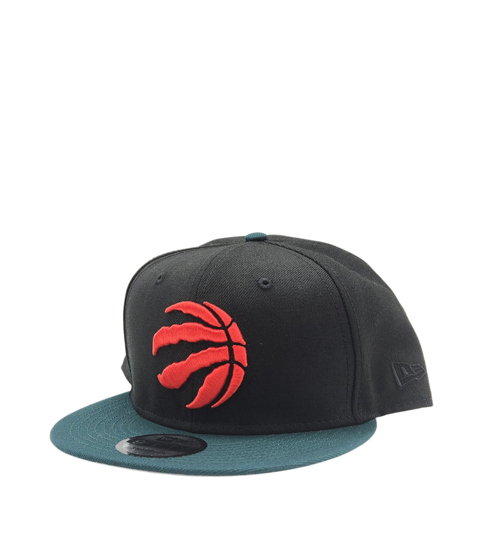 MEN'S 950 NEW ERA NBA TORONTO RAPTORS BLACK/GREEN WITH RED LOGO SNAPBACK HAT