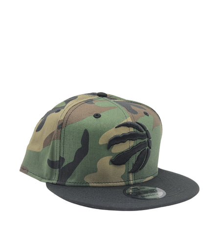 MEN'S 950 NEW ERA NBA TORONTO RAPTORS BLACK/GREEN CAMO SNAPBACK HAT