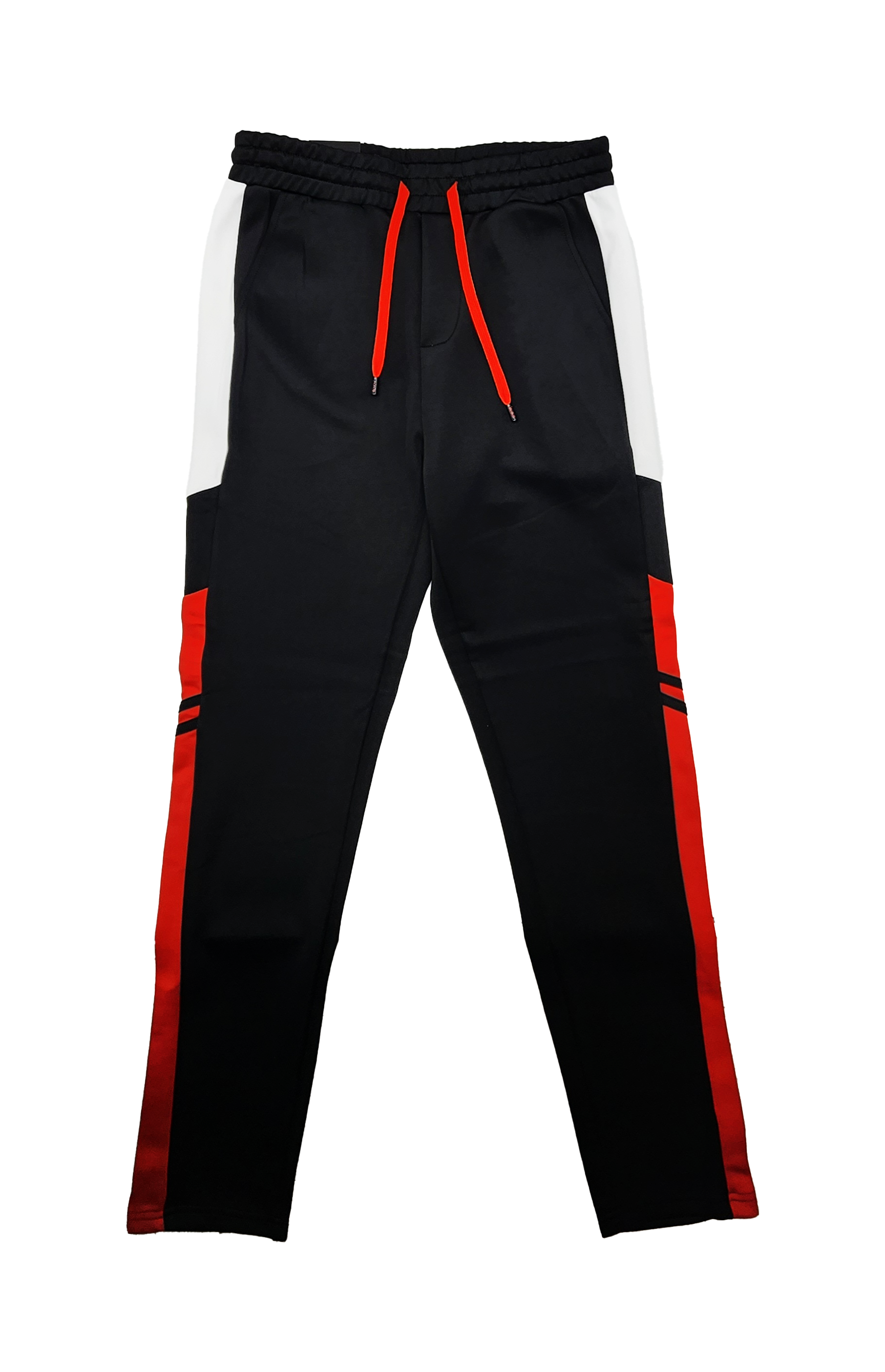 2 PCS VIP TRACKSUIT WITH HOOD (BLACK/RED/WHITE)