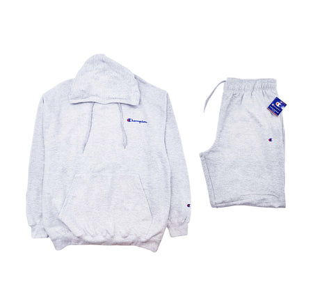 CHAMPION EMBROIDED LOGO TRACKSUIT (BIG&TALL) (GREY)