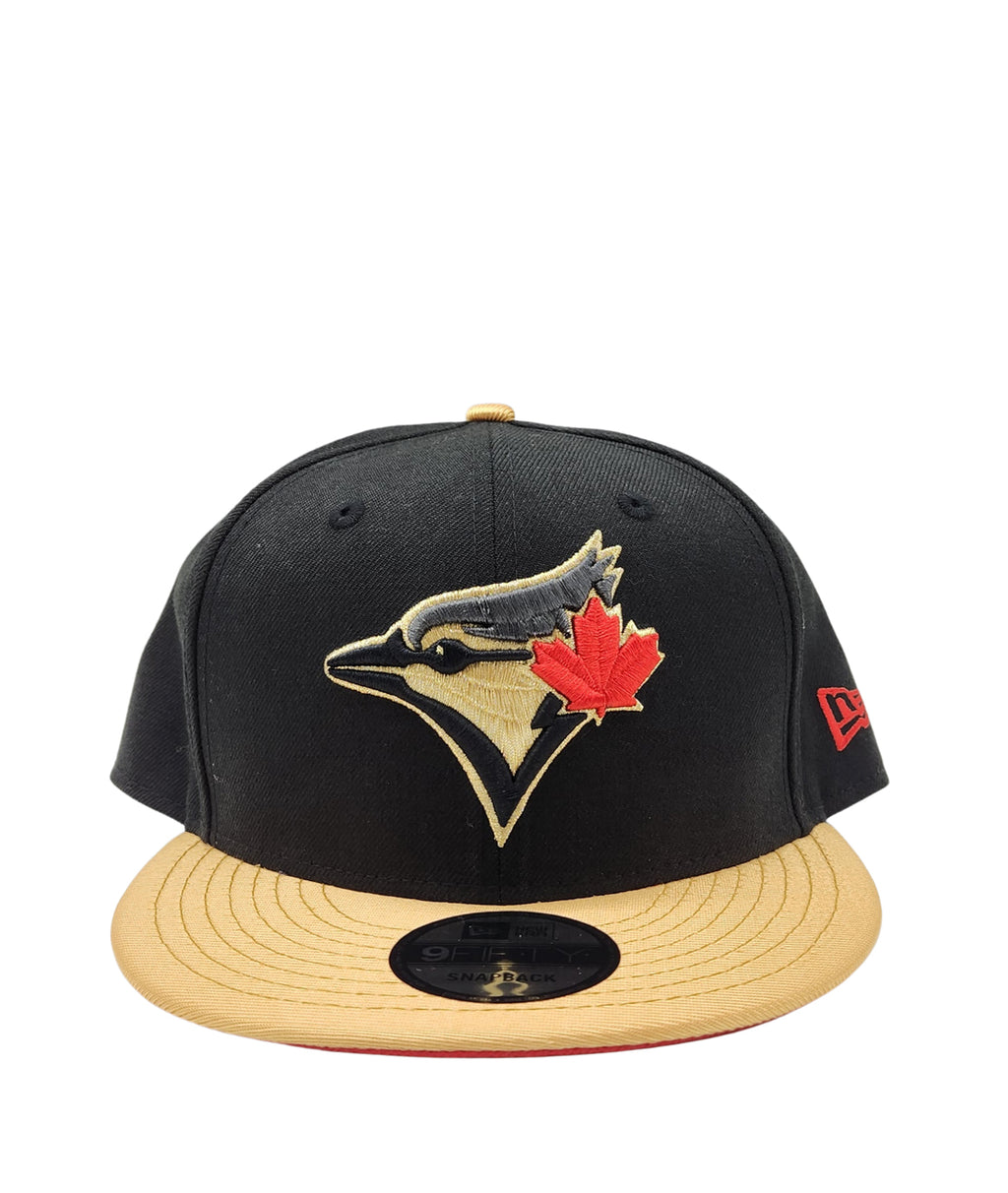 NEW ERA 9FIFTY TORONTO JAYS BLACK/METALLIC GOLD SNAPBACK HAT