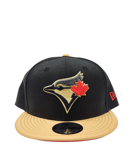 NEW ERA 9FIFTY TORONTO JAYS BLACK/METALLIC GOLD SNAPBACK HAT