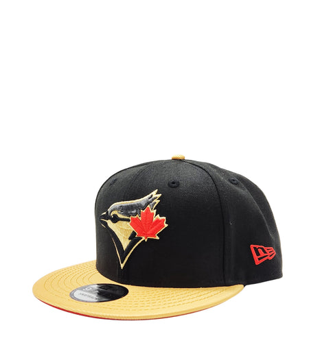 NEW ERA 9FIFTY TORONTO JAYS BLACK/METALLIC GOLD SNAPBACK HAT