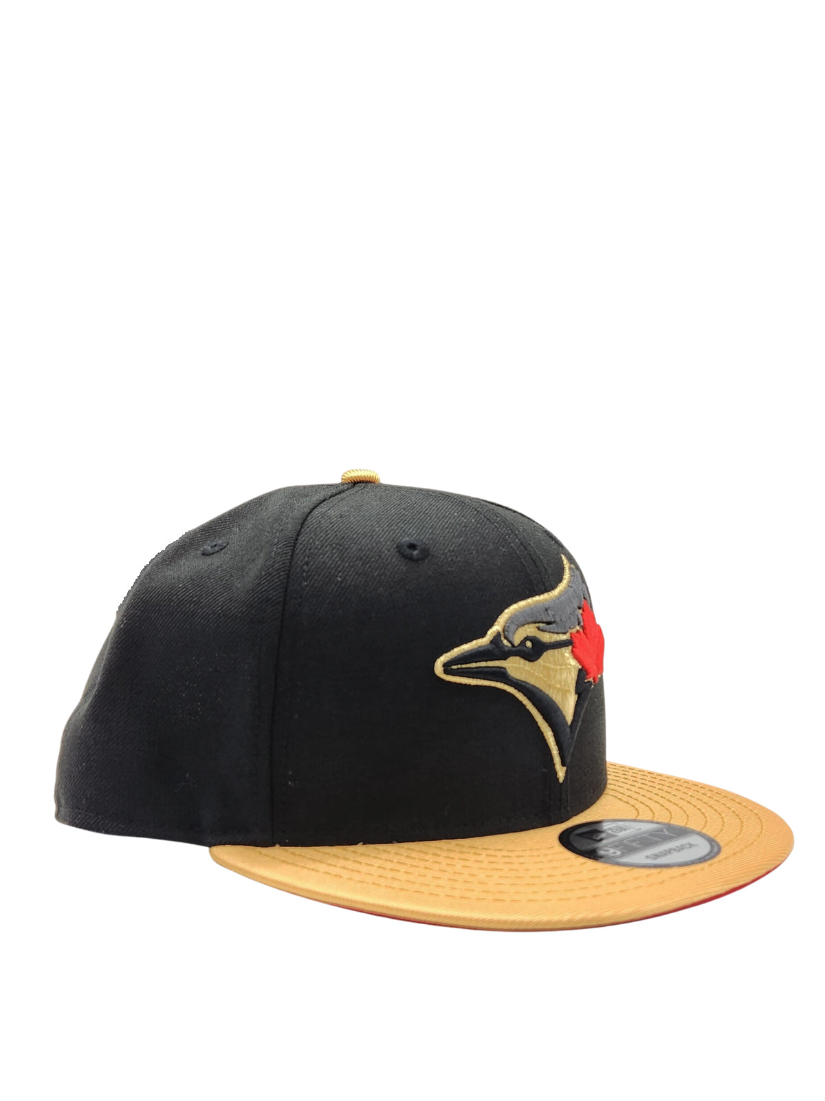 NEW ERA 9FIFTY TORONTO JAYS BLACK/METALLIC GOLD SNAPBACK HAT